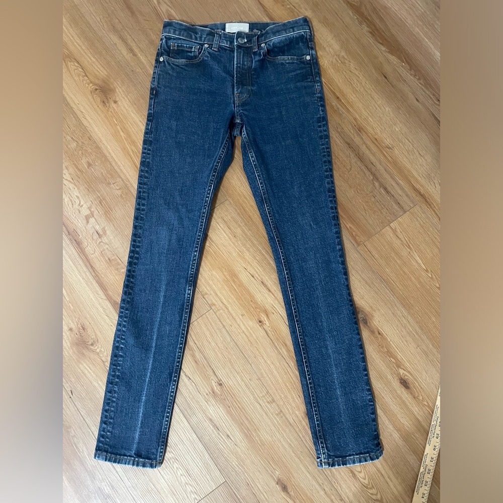 Everlane slim dark wash skinny jeans, size 29